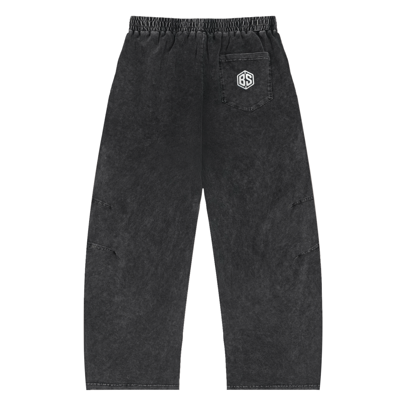 Snow Wash Drawstring Cotton Pants