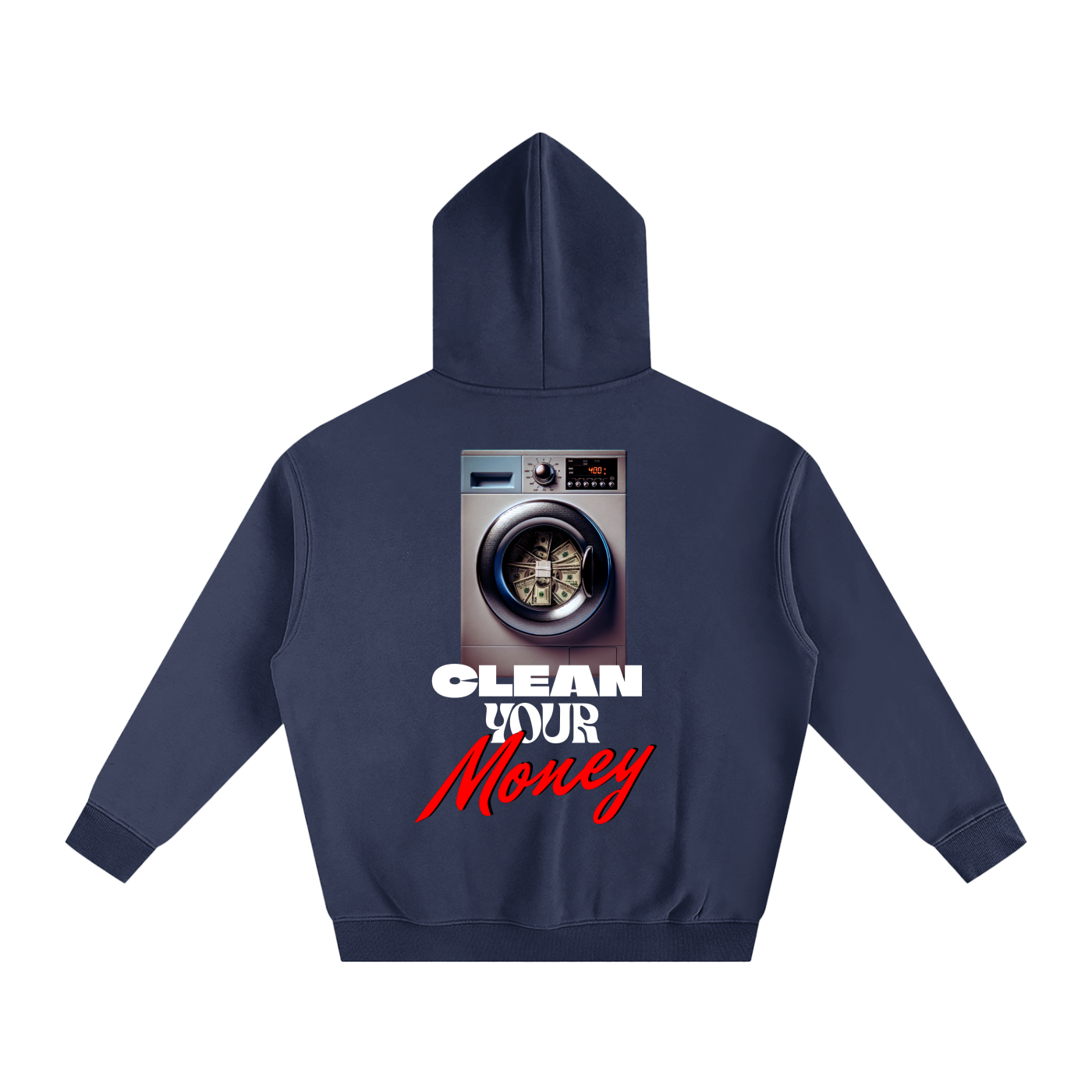 Clean Money- Oversize Fleeced Hoodie