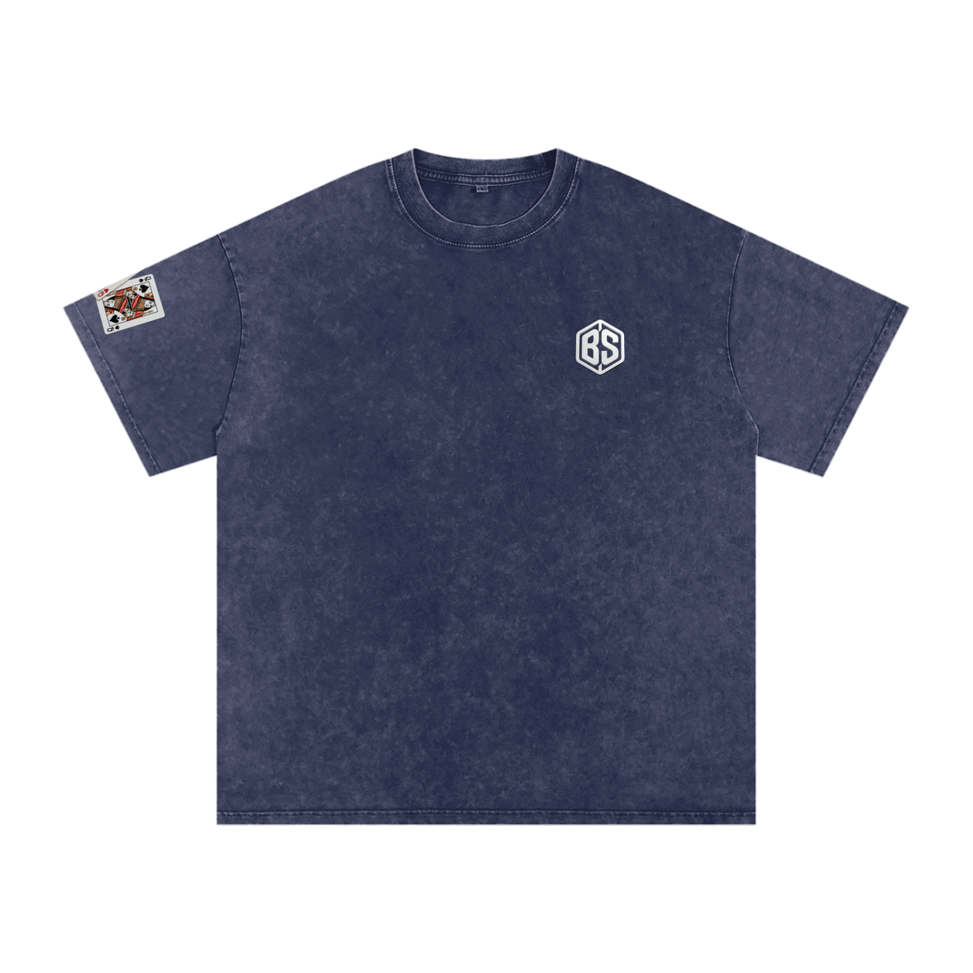 THE QUEEN- Snow Washed Oversized Cotton T-Shirt