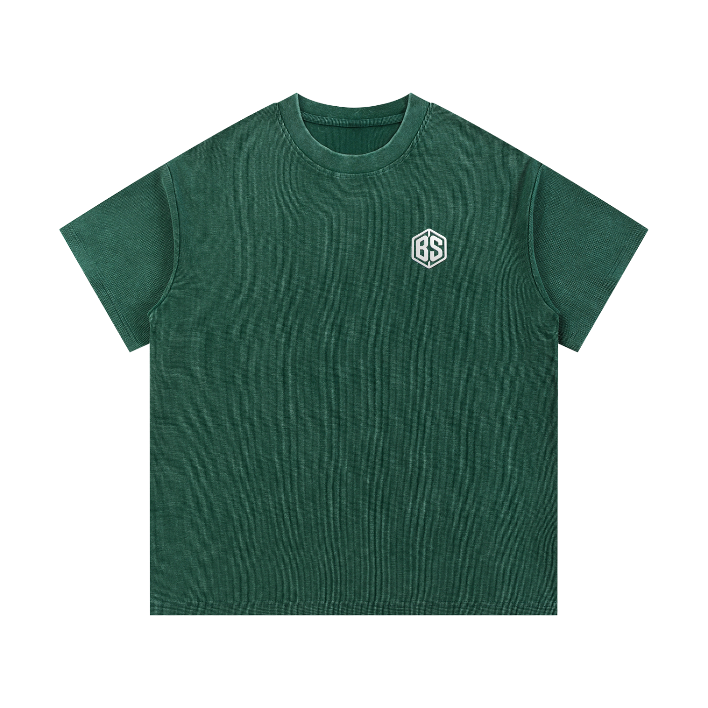 LIVE IT UP- Mineral Wash Waffle Knit T-Shirt