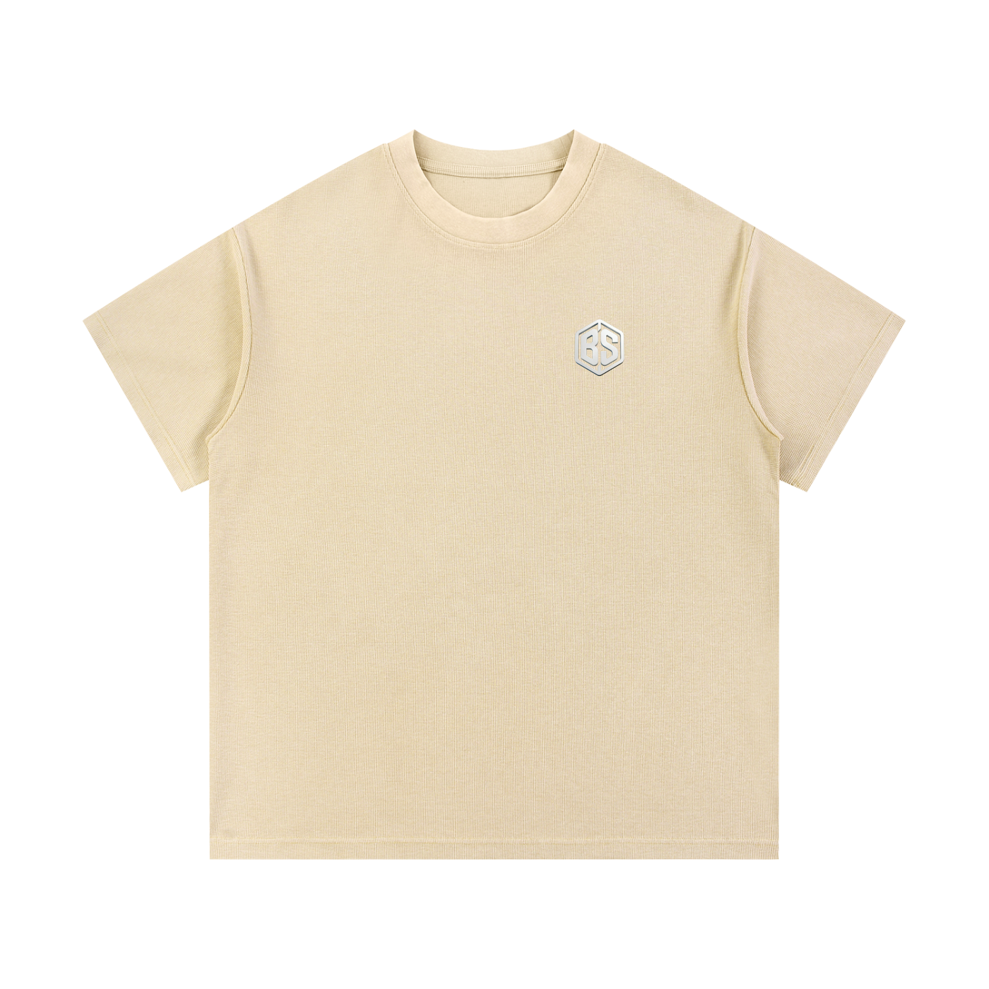 LIVE IT UP- Mineral Wash Waffle Knit T-Shirt