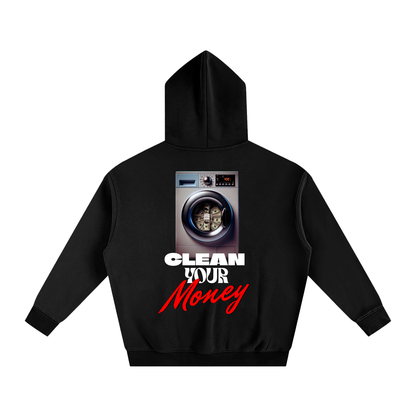 Clean Money- Oversize Fleeced Hoodie