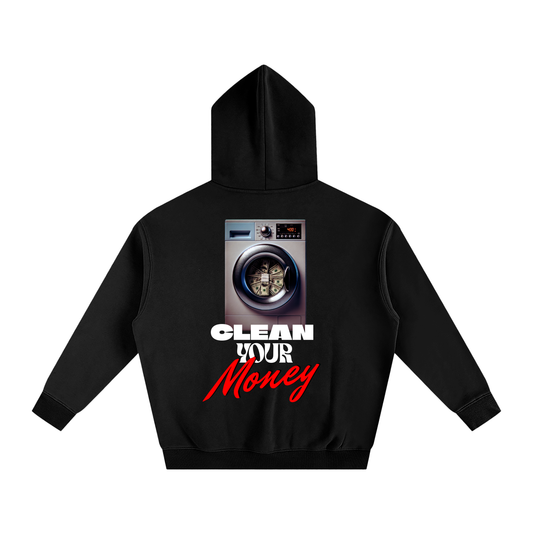 Clean Money- Oversize Fleeced Hoodie