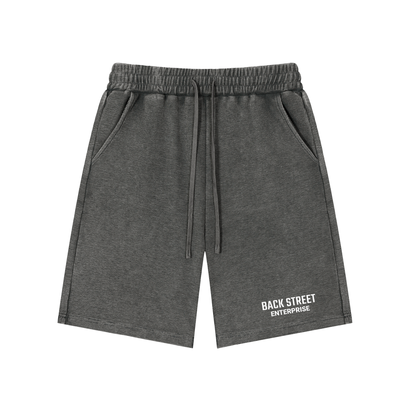 Mineral Wash Waffle Knit Shorts