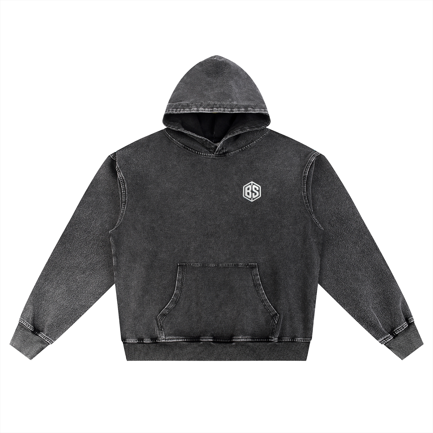 ROLL YOUR LUCK- Snow Wash Oversized Hoodie