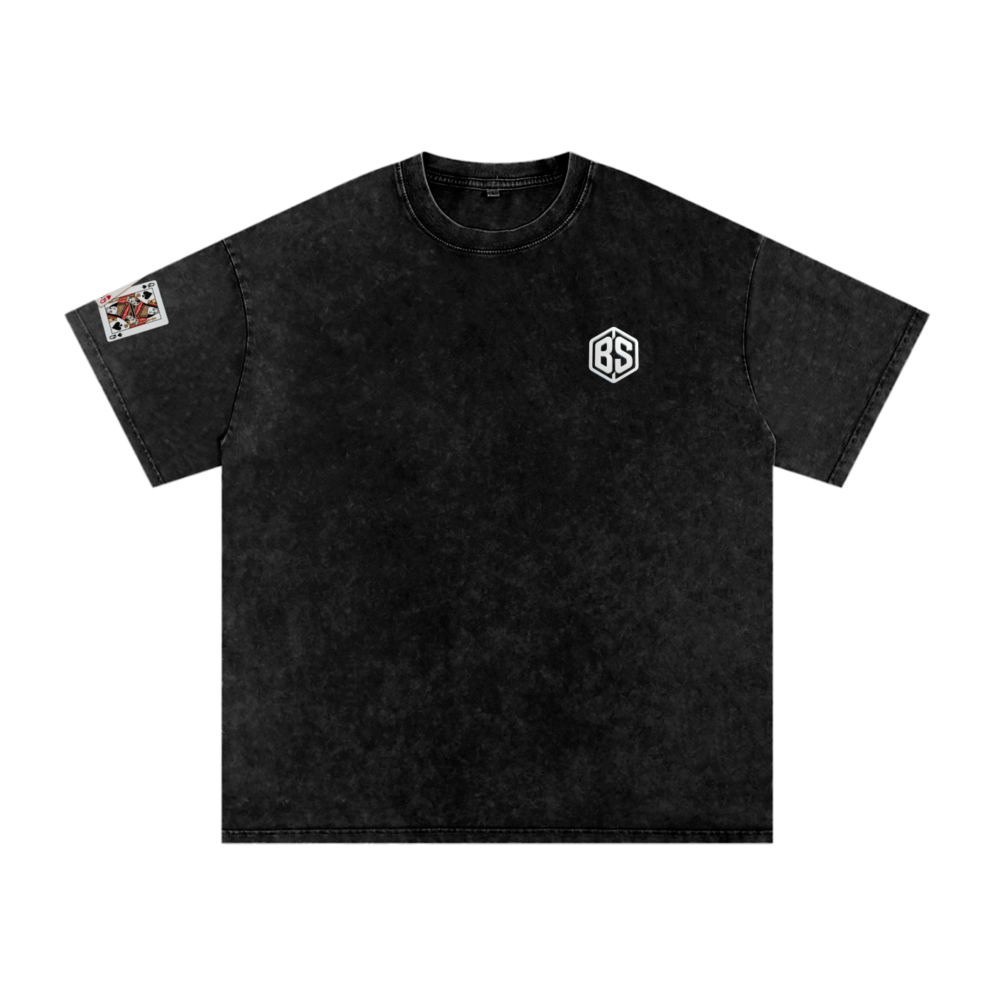 THE QUEEN- Snow Washed Oversized Cotton T-Shirt